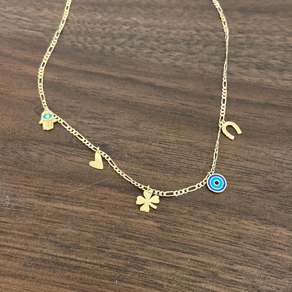 Jenny Bird Fortuna 14K Goldplated Charm Necklace